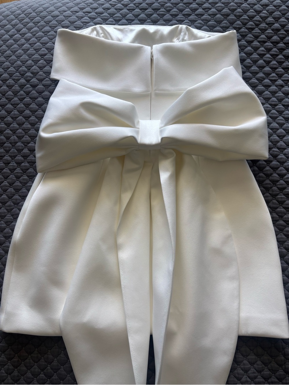 NADINE MERABI Heather Strapless White Mini Dress - Picture 6 of 12
